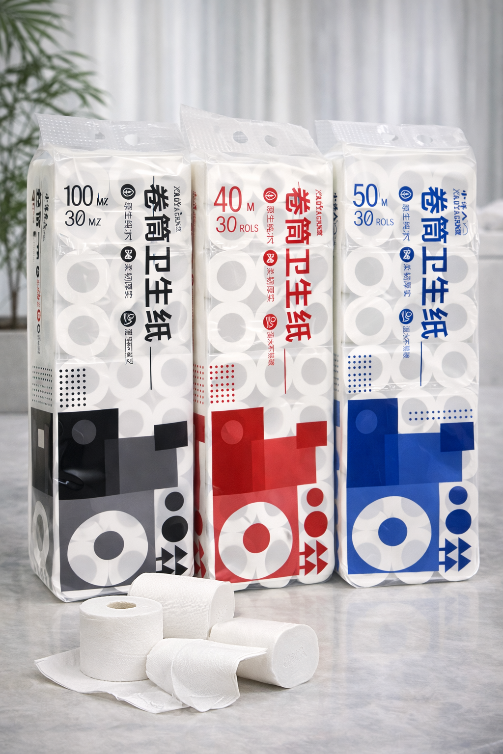 Toilet paper and roll paper